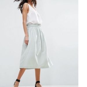 Asos Linen Prom Skirt